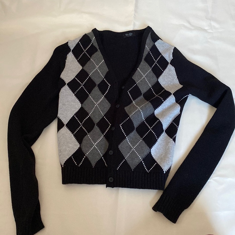 Cute sweater, John Galt, button up